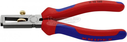 KNIPEX Huzalcsupaszító fogó univerzális foszfátozott 160mm 11 12 160