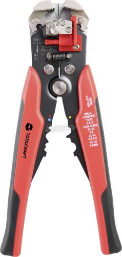 TOOLCRAFT Automatikus krimpelő és csupaszoló fogó 0,15-6mm² 26-10 AWG TO-4861944