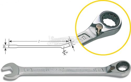 HAZET Racsnis csillag-villáskulcs 19mm 606-19