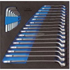   GEDORE csillag-villáskulcs + imbuszkulcs készlet 25 részes 1500 CT2-1 B 2308819