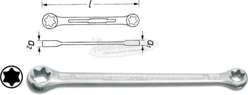 HAZET TORX kettős csillagkulcs E14xE18 609-E14XE18