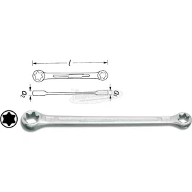 HAZET TORX kettős csillagkulcs 609-EXE több változatban