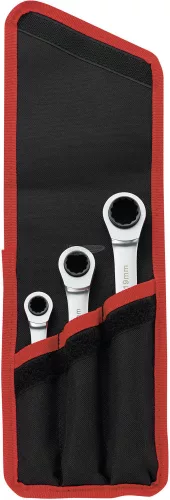 TOOLCRAFT Racsnis Csillagkulcs készlet, 8-19mm, 4 in 1, 3 részes króm-vanádium 819162