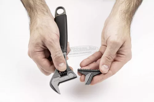 BAHCO Barnított felületű állítható kulcs, megfordítható pofa, 208mm, max nyitás 28mm 9071 P