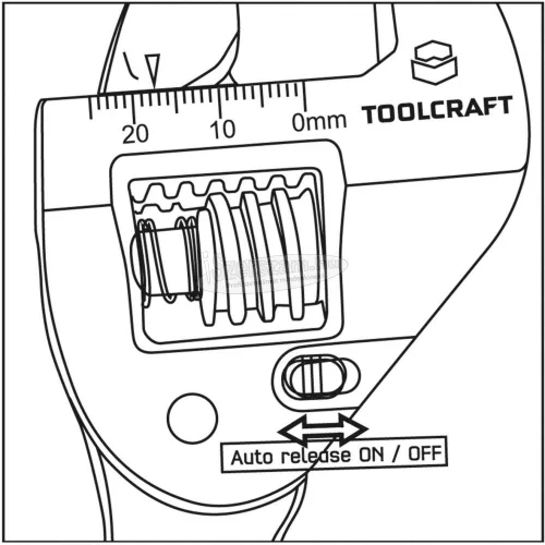 TOOLCRAFT TO-7165959 Állítható villáskulcs 1db 26mm TO-7165959