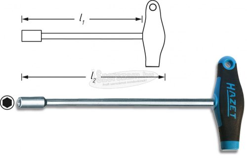 HAZET T-markolatú 6szög dugókulcs 10mm, 428LG-10 428LG-10