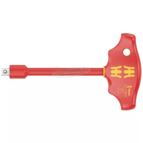   WERA 410 i szigetelt VDE 1000V B szigetelt VDE 1000V-szigetelésű T-fogantyús adaptercsavarhúzó 3/8"-os aljzatokhoz, 3/8"x130mm 05005120001