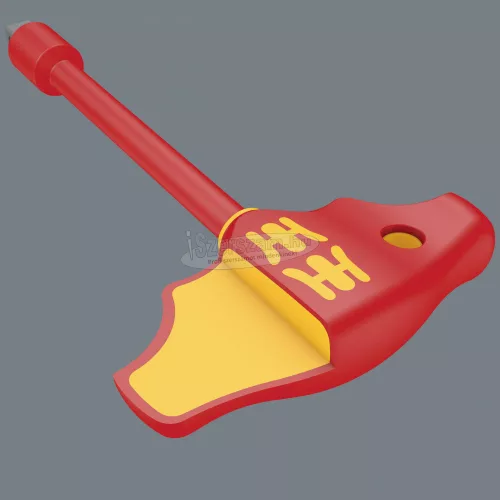 WERA 410 i szigetelt VDE 1000V B szigetelt VDE 1000V-szigetelésű T-fogantyús adaptercsavarhúzó 3/8"-os aljzatokhoz, 3/8"x130mm 05005120001