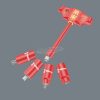 WERA 410 i szigetelt VDE 1000V B szigetelt VDE 1000V-szigetelésű T-fogantyús adaptercsavarhúzó 3/8"-os aljzatokhoz, 3/8"x130mm 05005120001
