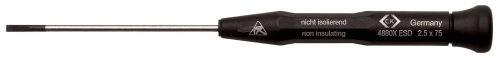 C.K ESD Egyenes pengéjű csavarhúzó SL3x100mm Xonic DIN EN 61340-2 T4880XES310