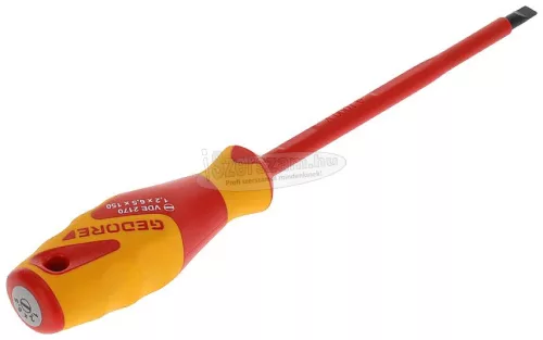 GEDORE szigetelt csavarhúzó lapos 6,5x1,2x150mm 1000V VDE 2170 6,5 1612298