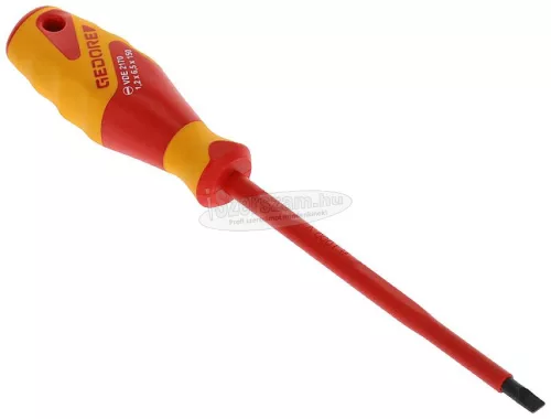 GEDORE szigetelt csavarhúzó lapos 6,5x1,2x150mm 1000V VDE 2170 6,5 1612298