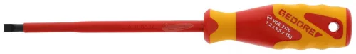 GEDORE szigetelt csavarhúzó lapos 6,5x1,2x150mm 1000V VDE 2170 6,5 1612298