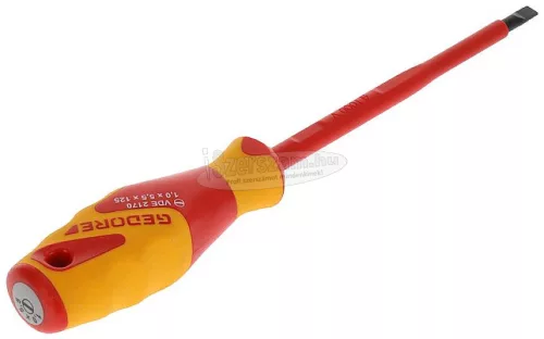 GEDORE szigetelt csavarhúzó lapos 5,5x1,0x125mm 1000V VDE 2170 5,5 1612271