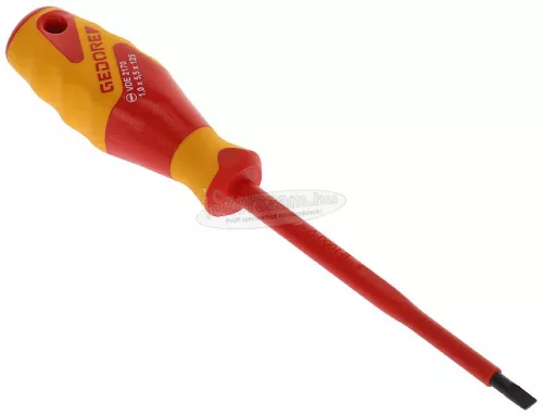 GEDORE szigetelt csavarhúzó lapos 5,5x1,0x125mm 1000V VDE 2170 5,5 1612271