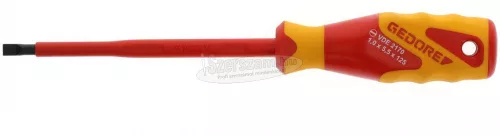 GEDORE szigetelt csavarhúzó lapos 5,5x1,0x125mm 1000V VDE 2170 5,5 1612271