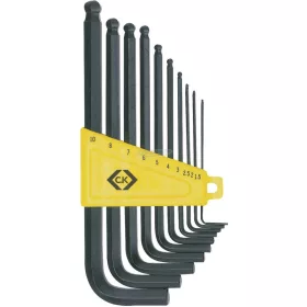   C.K Gömbvégű imbuszkulcs készlet, 10 részes 1,5-10mm T4443M