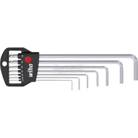   WIHA Imbuszkulcs készlet 1,5-6mm Classic tartóban Gömbvégű imbusz matt krómozású 8 részes 03723