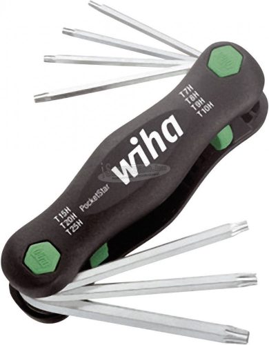 WIHA Multitool PocketStar T7H-T25H TORX Tamper Resistant lyukkal, 7 részes 25128