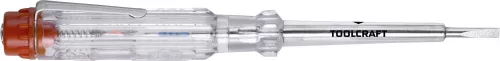 TOOLCRAFT Feszültségvizsgáló Pengeszélesség=3mm Penge hossz=60mm Feszültség (tartomány) =100-250 V/AC TO-7015524