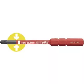   WIHA slimBit electric bit PlusMinus/Pozidriv SL/PZ1x75mm szigetelt VDE 1000V 34589