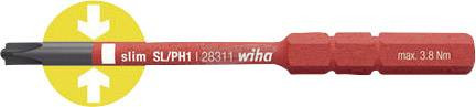 WIHA slimBit electric bit PlusMinus/Pozidriv SL/PZ1x75mm szigetelt VDE 1000V 34589