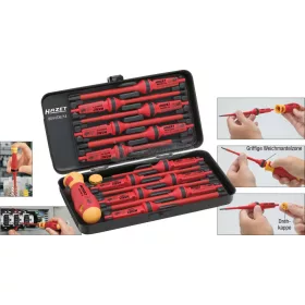   HAZET szigetelt  csavarhúzó cserepenge készlet 14 részes SL+PH+PZ+T 1000V VDE 804VDE 1000V/14