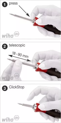 WIHA SYSTEM 4 csavarhúzó készlet cserélhető pengékkel vegyes 12 részes 27820