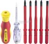 TOOLCRAFT csavarhúzó készlet, cserélhető pengéjű, szigetelt VDE 1000V, WHS-017 TO-6326253