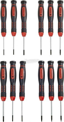TOOLCRAFT Precíziós finommechanikai, elektronikai, modellező csavarhúzó készlet, 12 részes 1312678