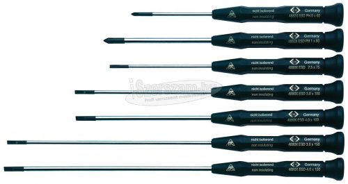 C.K ESD Csavarhúzó készlet 7 részes SL+PH Xonic T4883XESD