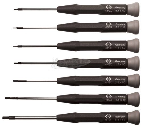 C.K csavarhúzó készlet hatlapú 7 részes 0,7-3mm Xonic T4874X