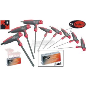 VIGOR Hatszögkulcs készlet, T-markolattal V1409 V1409