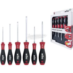   WIHA SoftFinish csavarhúzó készlet Lapos és Phillips, hatlapú toldalékkal, 6 részes 21248