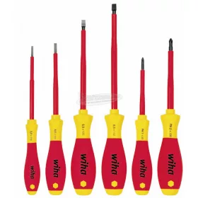   WIHA SoftFinish electric csavarhúzó készlet Lapos, Phillips 6 részes szigetelt VDE 1000V 00833
