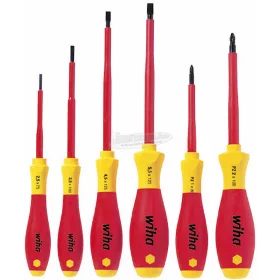   WIHA SoftFinish electric csavarhúzó készlet Lapos, Pozidriv 6 részes szigetelt VDE 1000V 25477