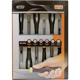   BAHCO ERGO csavarhúzó készlet, PH+PZ+Lapos, 6 részes BE-9886