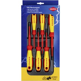   KNIPEX szigetelt VDE 1000V csavarhúzó készlet 6 részes PlusMinus/egyhornyú 00 20 12 V05