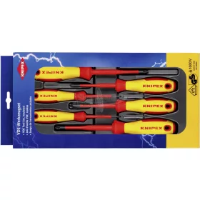   KNIPEX szigetelt csavarhúzó készlet 6 részes PH+PZ VDE 1000V 00 20 12 V03