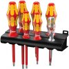 WERA 160 i/7 Rack szigetelt VDE 1000V Csavarhúzó készlet 7 részes Egyeneshornyú, Phillips 5006147001