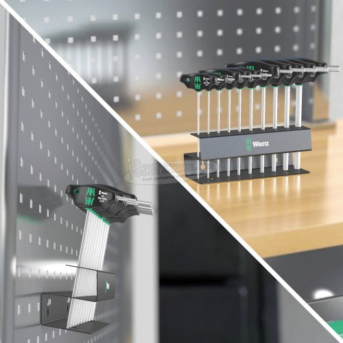 WERA 454/10 HF csavarhúzó készlet Hex-Plus T-nyéllel coll méret 05023454001