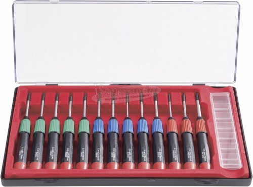 BASETECH Precíziós csavarhúzó készlet 14 részes SL+PH+TX 813679