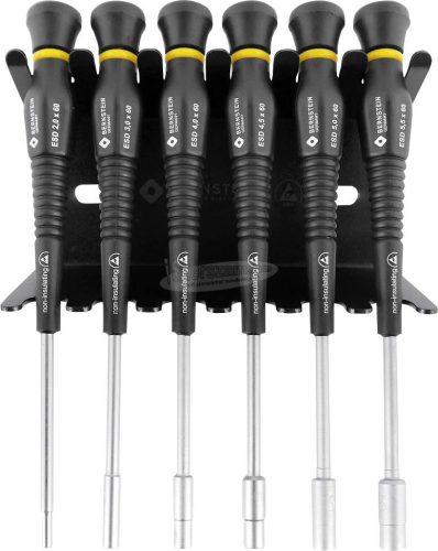 BERNSTEIN ESD Dugókulcs készlet tartóval, 6 részes 2-5,5mm 6-610