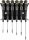 BERNSTEIN ESD Torx csavarhúzó készlet 6 részes T5-T10 tartóban 6-660