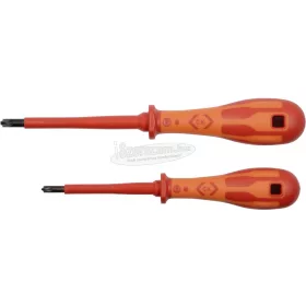   C.K szigetelt csavarhúzó készlet SL/PZ1+SL/PZ2 Modulo 2 részes 1000V VDE T49146