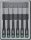 DONAU ELEKTRONIK Lapos csavarhúzó készlet, SL0,8-2mm 6 részes, 40mm, 280-60