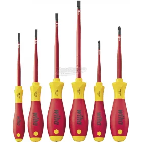   WIHA SoftFinish electric slimFix csavarhúzó készlet Lapos, Pozidriv 6 részes szigetelt VDE 1000V 36455