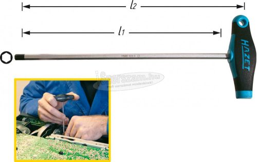 HAZET T-markolatú imbuszkulcs 5mm, 828-5 828-5