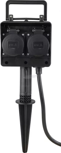 HEITRONIC leszúrható kerti elosztó 4 dugalj IP44 120x100x380mm 35468