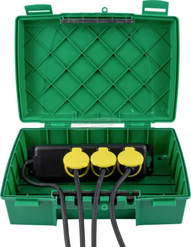 HEITRONIC Kerti elosztódoboz, szerelődoboz IP55 350x240x120mm 21046